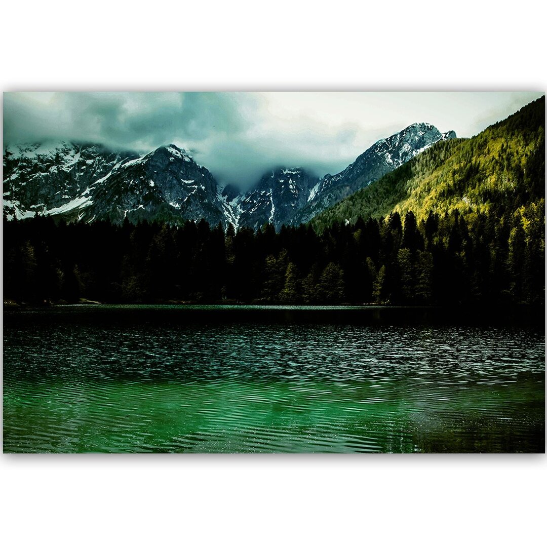 Leinwandbild Berge in den Wolken