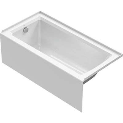 Baignoire de trempage en alcôve en acrylique 60 po x 30 po Duravit Architec