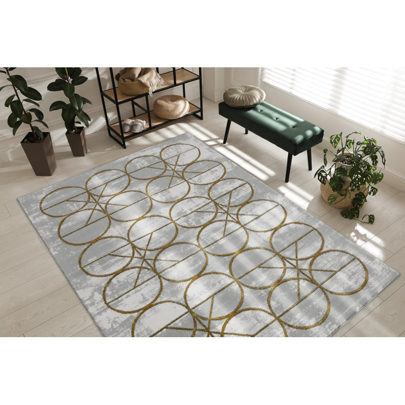 Rocheport Geometric Area Rug, Rectangle 140 x 190cm