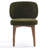 20.1" Extra Wide Upholstered Dining Chair, Side Chair with High Wingback, Armless Vanity Chair With Solid Wood Legs For Dining Living Room Vanity Office, Green, Set of 2-848364689