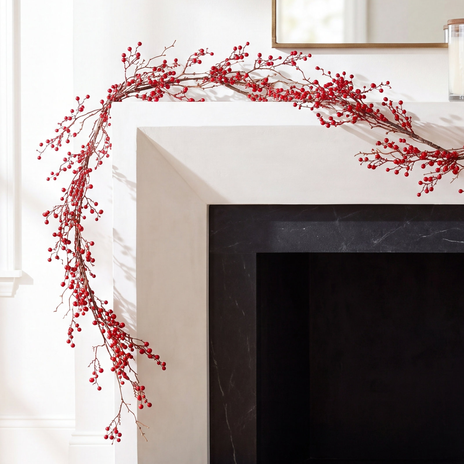 54" Holly Berry Christmas Garland