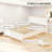 White  Full Bed Frame with Headboard