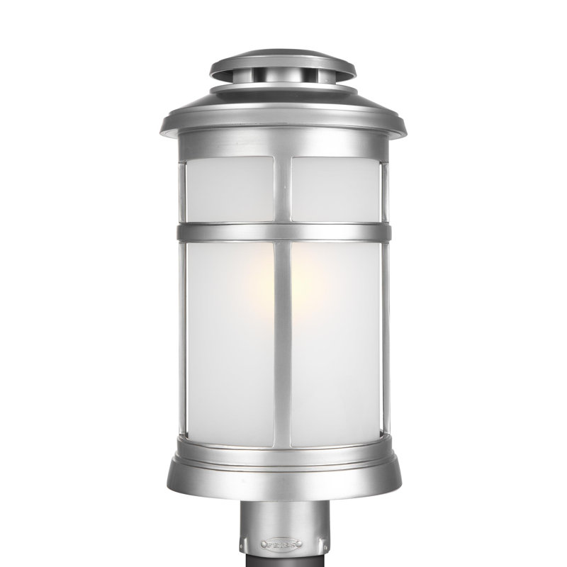 Lanterne Newport Post de Visual Comfort Studio, Acier brossé peint