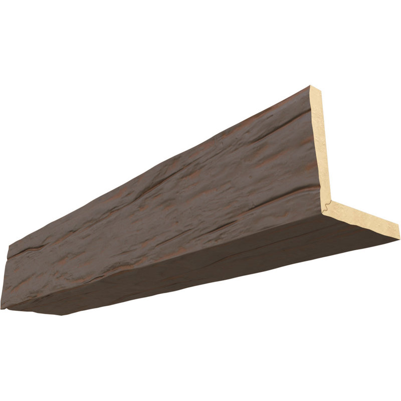 Cedar Bark Faux Wood Beam 10"H x 4"W x 8'L