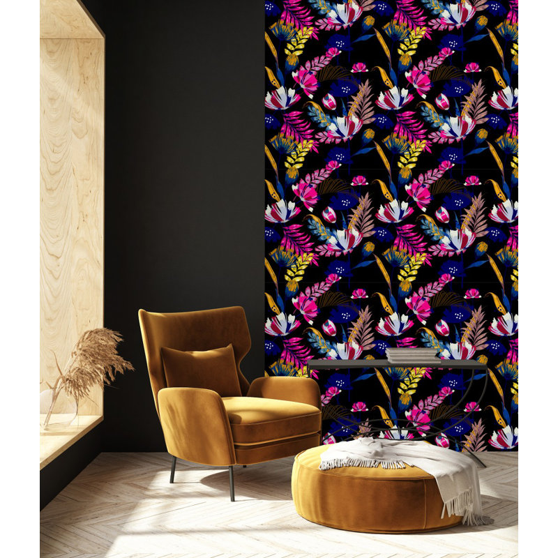 Panneau de papier peint auto-adhésif, L 2,08 pi x L 18,75 pi