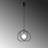 Adjustable Height Metal Body Single Pendant