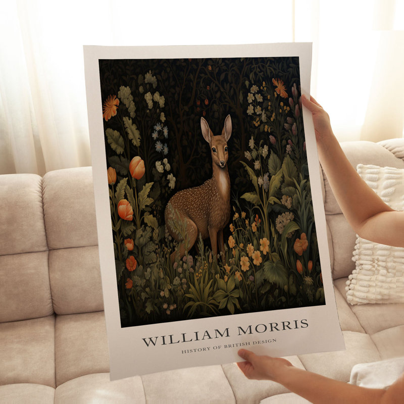 Animaux, animaux, William Morris, H 10 po x l 8 po
