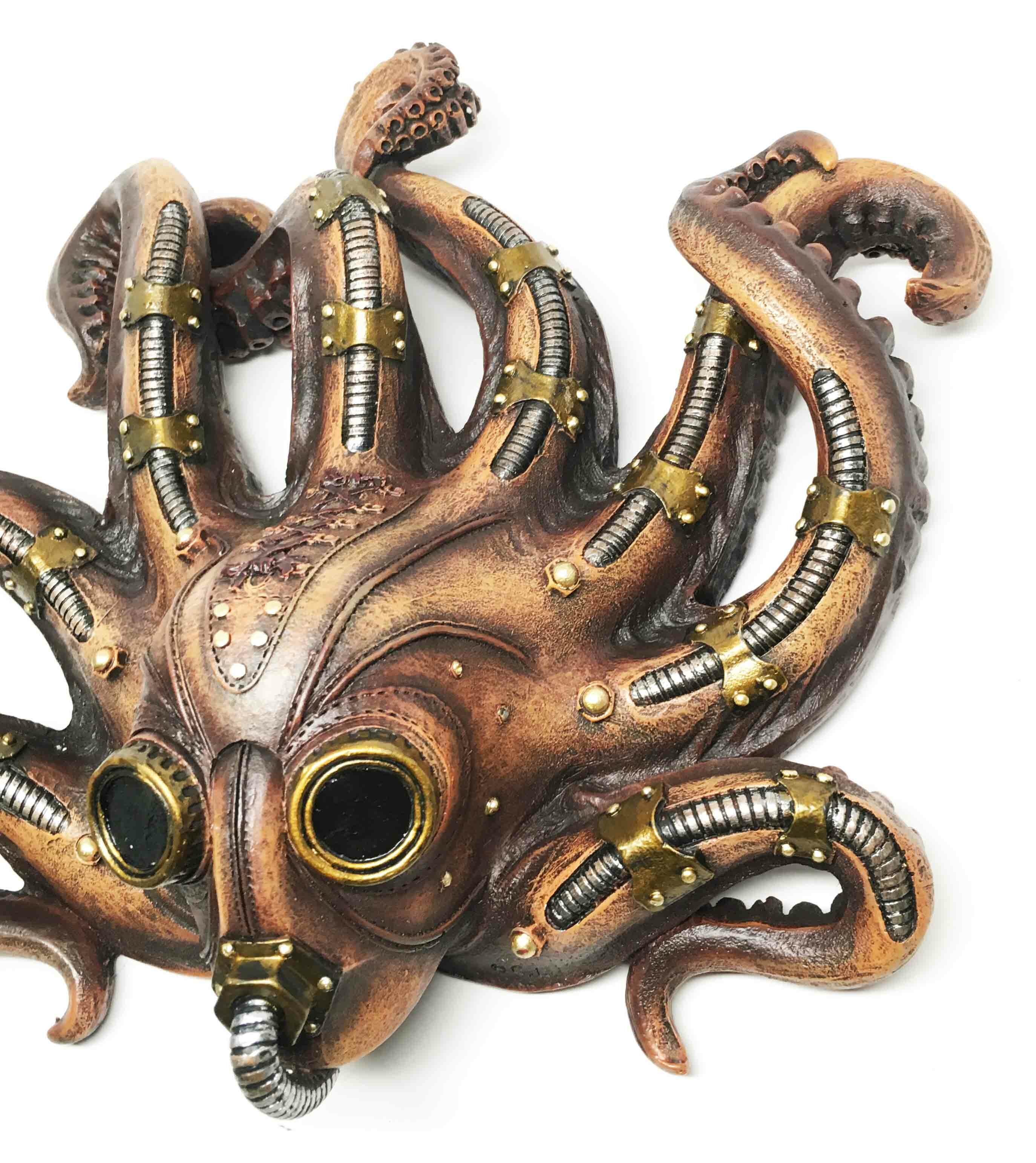 Breakwater Bay Steampunk Kraken Octopus Soldier Mask Wall Décor  Reviews  Wayfair
