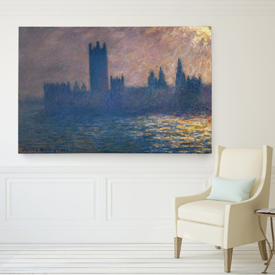 « maisons of parlement » par claude monet print