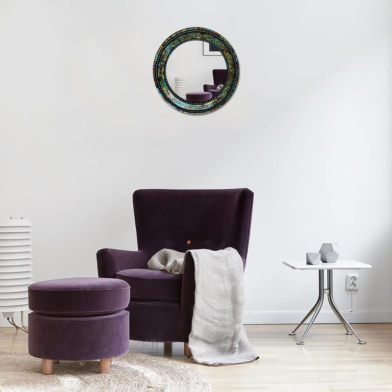 Miroir Alicien, Vert / Brun / Noir