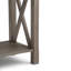 Table de canapé contemporaine en bois massif l 47 po Kitchener avec 2 tiroirs, tablette inférieure et panneaux latéraux en X-1116914085