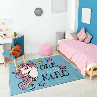 Licensed Nickelodeon JoJo Siwa Unicorn 'One of a Kind' Plush Youth Area Rug