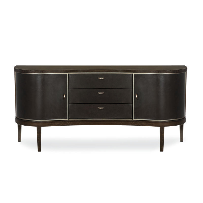Modern Streamline 72'' W Solid Wood Sideboard