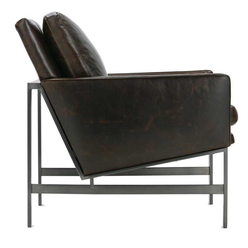 Leather Chair, Bark (KL232-80), Umber