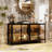 55.1'' W Horizontal Industrial Style Lighted Glass Door Display Case-564035962