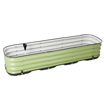  Galvanized Self-Watering Planter Box
