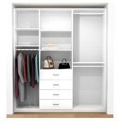 Merissa 47 W Freestanding Closet System Latitude Run Finish: Vintage