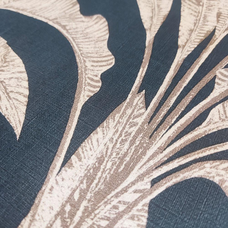 Papier peint luxueux Luxe Palm, Orange