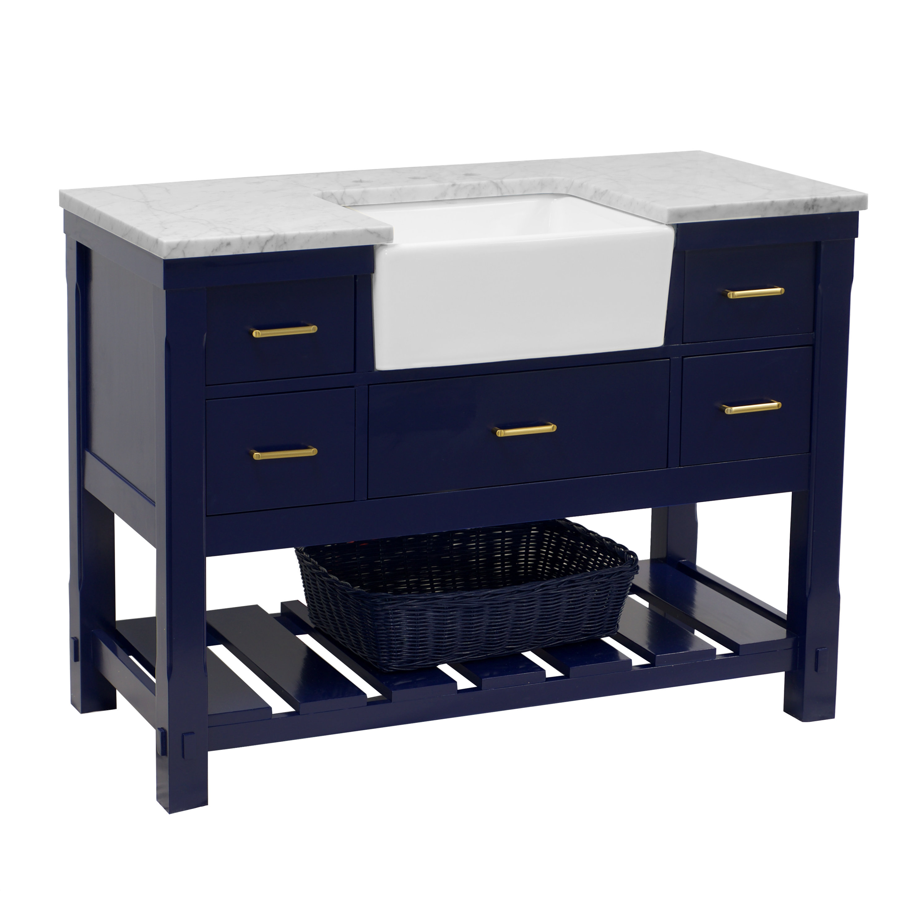 Laurel Foundry Modern Farmhouse® Hitton 48" Single Bathroom Vanity Set ...