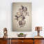 "Vintage Floral Print XXII", impression sur toile encadrée-1936596708