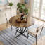 Metal Base Dining Table
