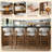 Upholstered Solid Wood Barstool Chair-1667448950
