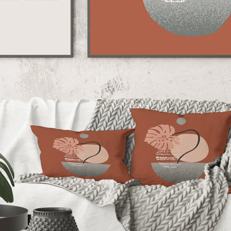 Abstract Throw Pillow