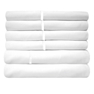 Empyrean Microfiber Fitted Sheet, Extra Deep 18-21 Pocket, Queen, White