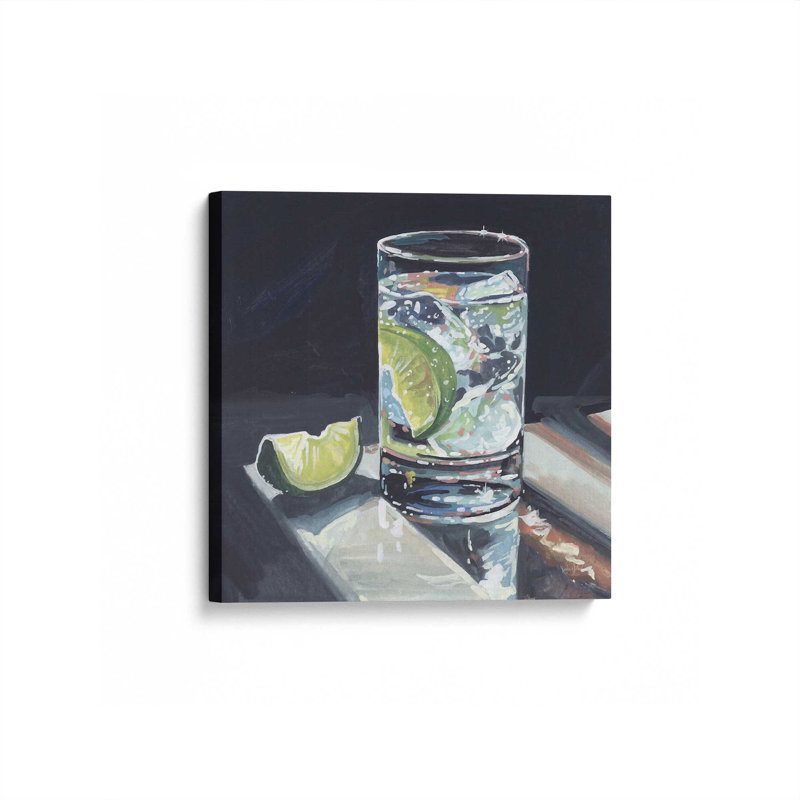 «Light Reflecting Off a Cocktail» par Kate Jarvik Birch, reproduction d'art, 12 W x 12 H, Does Not Apply, Unframed Canvas