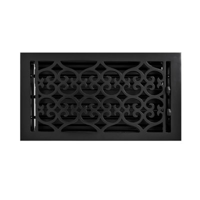 Old Victorian Cast Iron Floor Register - Powder Coat