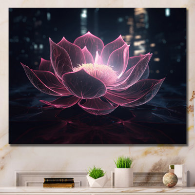 «Lotus Magical Luminiscent Blossoming I», reproduction sur toile