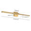 Barre d'éclairage de salle de bain 1 lumière à DEL à intensité variable avec éclairage de salle de bain 24 po Abud-245291298-219028351