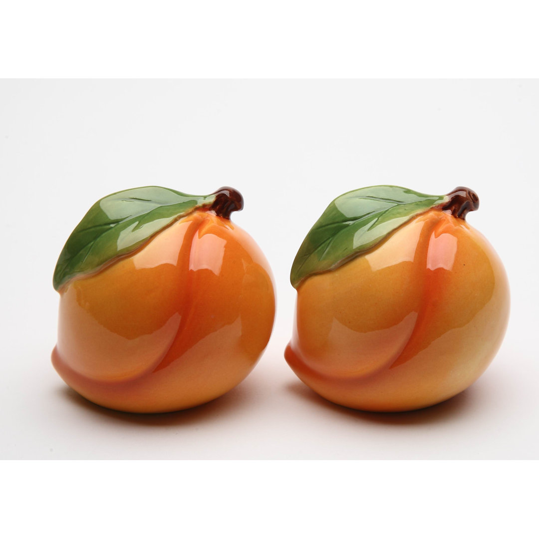 Cosmos Gifts Peach Salt and Pepper Set Cosmos Gifts
