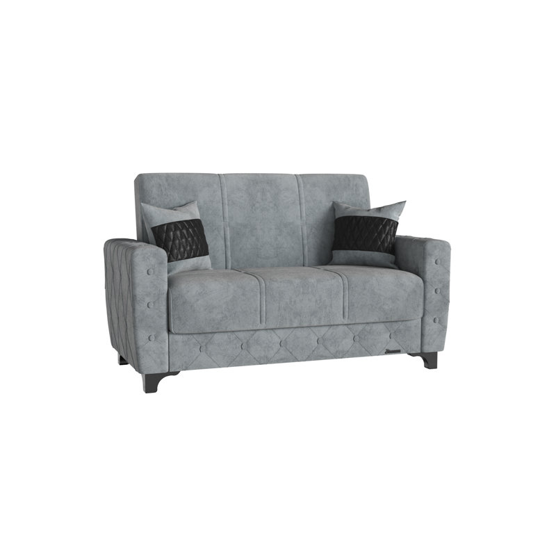 Causeuse convertible avec rangement Primenest Ingund Collection, Gris