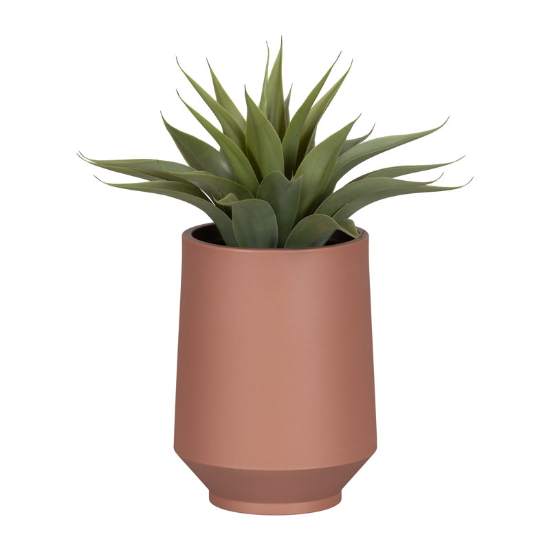 Dalya Pot Planter, 16.25" H x 12.25" W x 12.25" D, Orange