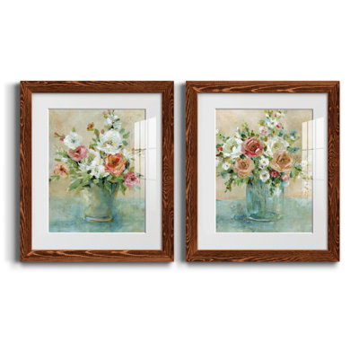 Sun Drenched Bouquet - Ensemble de 2 reproductions d'art