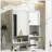 Wall Mounted Medicine Cabinet Mirror Towel Bar Toilet Storage-1493354554