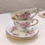 Ensembles-cadeaux en céramique café et thé, ensemble de thé de luxe européen, convenant comme cadeau pour la fête des mères, l'anniversaire, Noël et les rassemblements (camélia élégant)