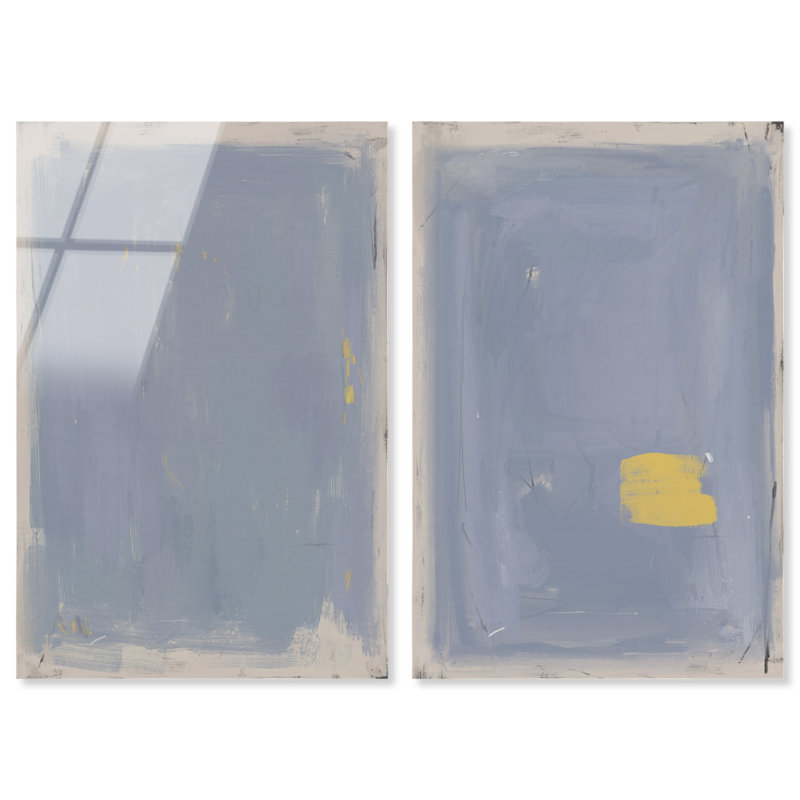 Painted Morning Set High-Gloss Frameless Acrylic Glass Wall Art Abstract Print by Oliver Gal, Ready to Hang, 10 x 15