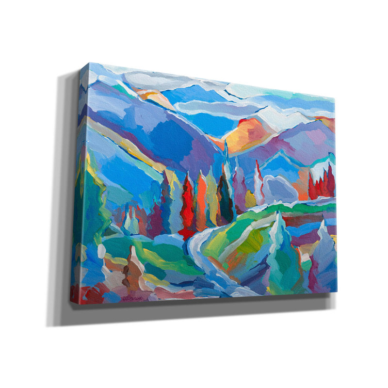 «Emmaleah Colorado Composition 5 on Canvas» par Hooshang Khorasani, reproduction, H 12 po x l 16 po x P 0,75 po
