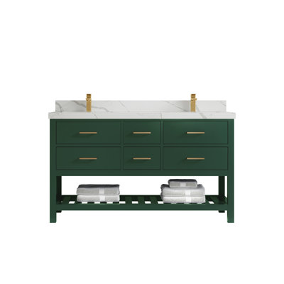 Ensemble de meuble-lavabo double l 60 po Parker