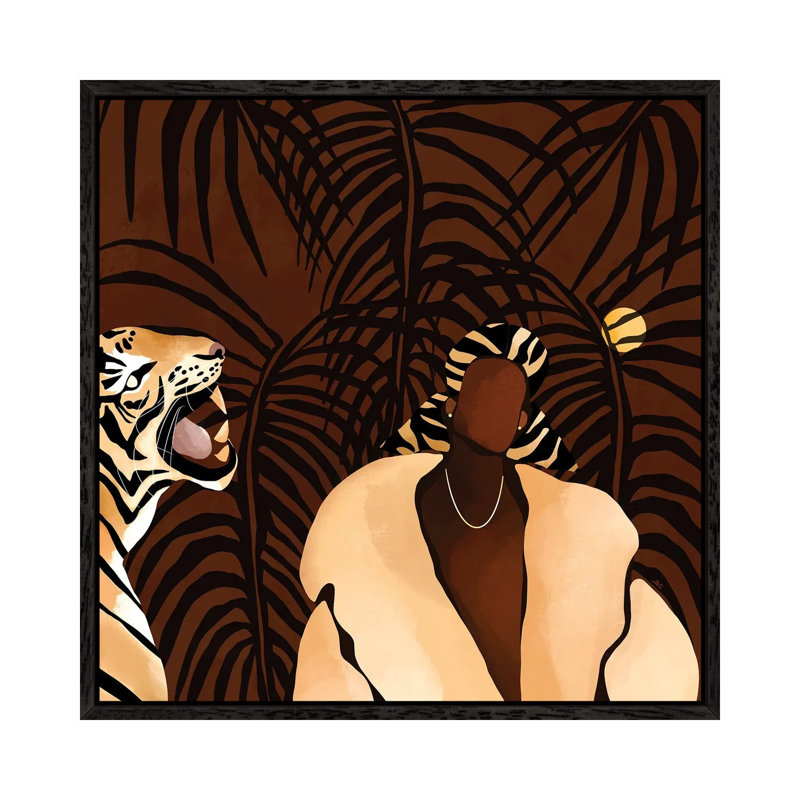 In The Wild by Bria Nicole - Print on Canvas, Black Framed, 66.04 cm H x 66.04 cm W