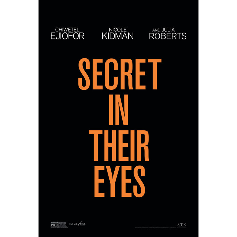 Le secret dans leurs yeux, H 24 po x l 16 po