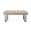 Table de coin et table basse en aluminium kaki, P 30,04 po, l 26,72 po, aluminium kaki massif 46,01 lb, profond, large, haut