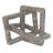 Decorative Interlocking Marble Sculpture Figurine For Home Decor - Modern Geometric Knot Statue Decorations For Living Room And Table Styling - Beige