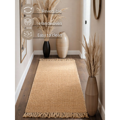 Hanse Home Fjord - Jute Rug, Natural Rug for Living room, Bedroom, Diningroom
