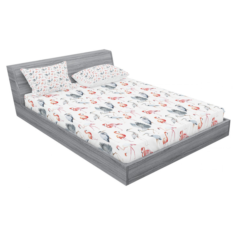Microfiber Sheet Set, Queen Sheet Set + Fitted Sheet + 2 Pillowcases