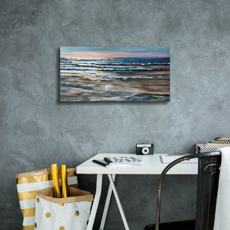«Shimmer» par Jeanette Vertentes, H 12 po x l 24 po x P 0,75 po