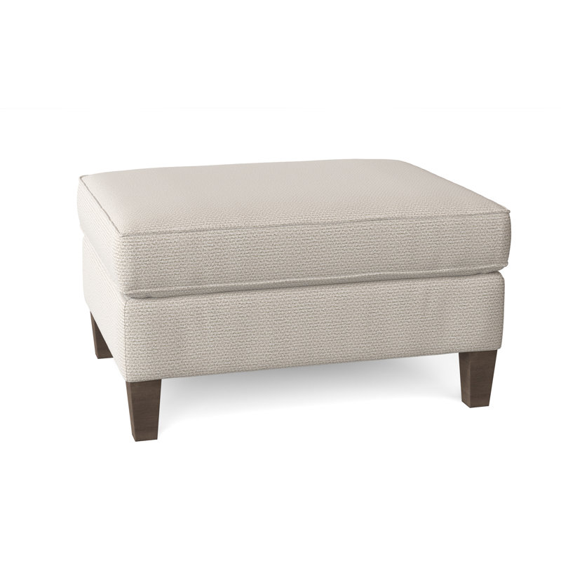 Addison Ottoman, Cream Chenille 1345-002, Antique White