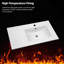 32" X 18" White Rectangular Single Vanity Top With 1 Faucet Hole And Overflow(Sink Only), A Spacious Left Countertop For Maximum Storage Convenience